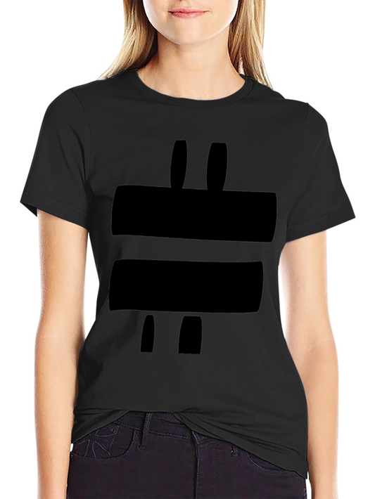 Abstract Graphic Black Tee - Modern Style