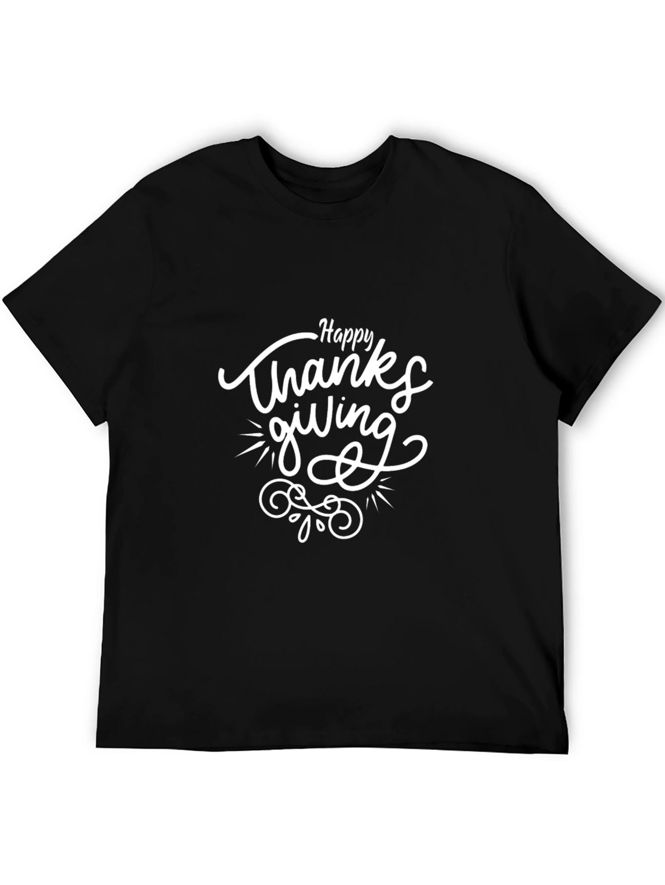 Happy Thanksgiving Graphic T-Shirt - Festive Holiday Apparel