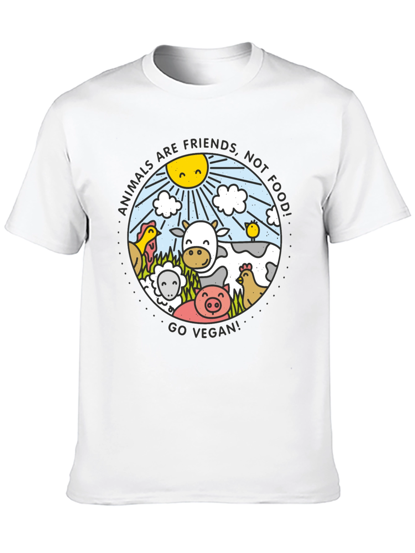 Vegan Animals Are Friends T-Shirt