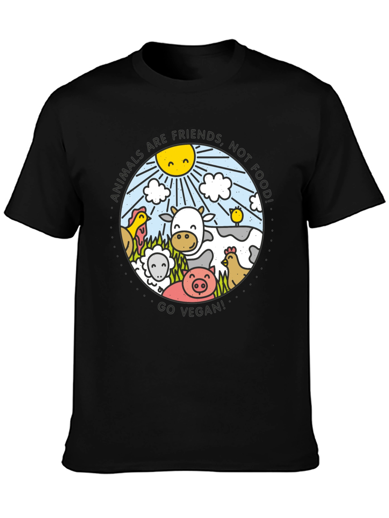 Vegan Animals Are Friends T-Shirt