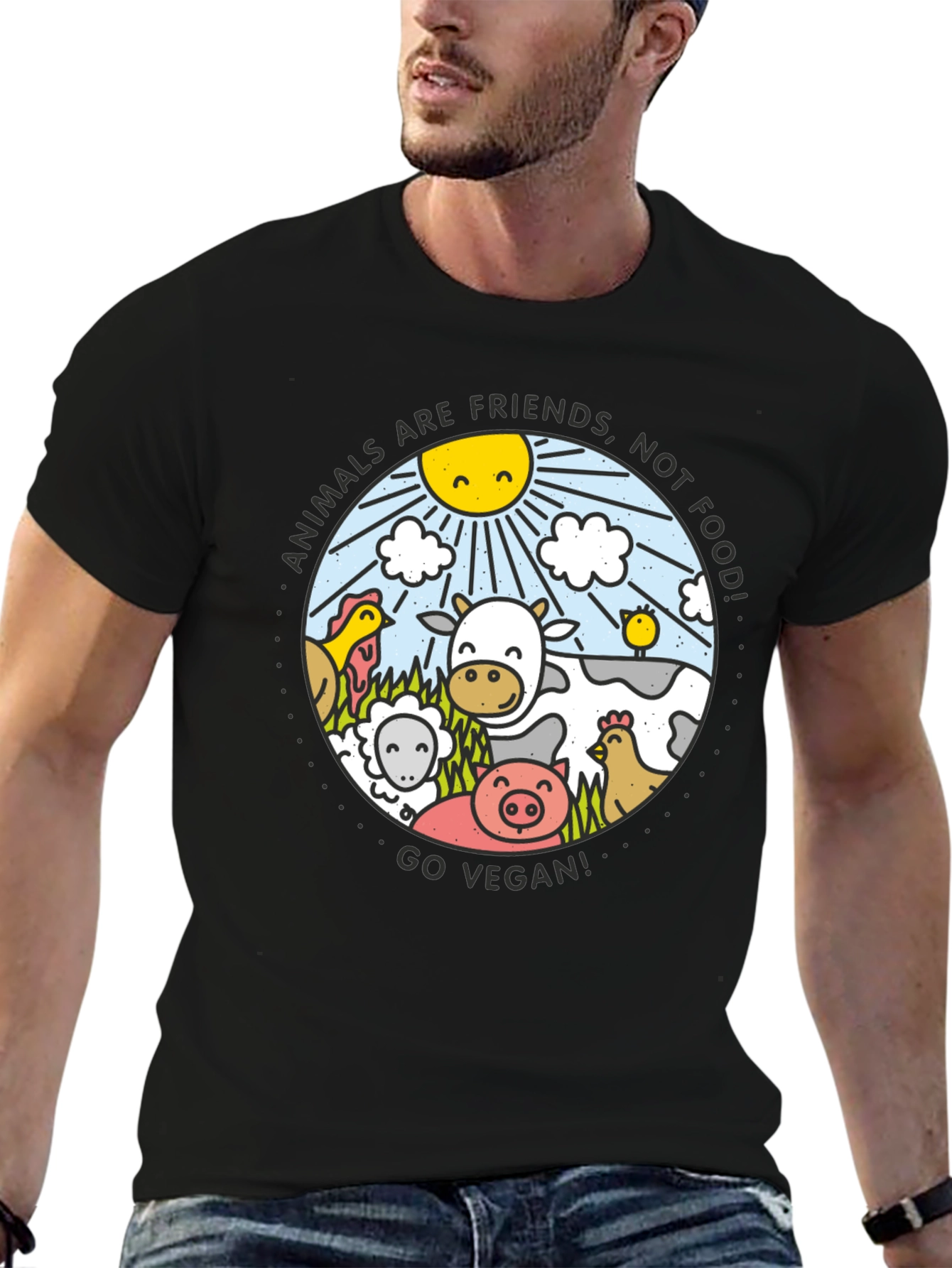 Vegan Animals Are Friends T-Shirt