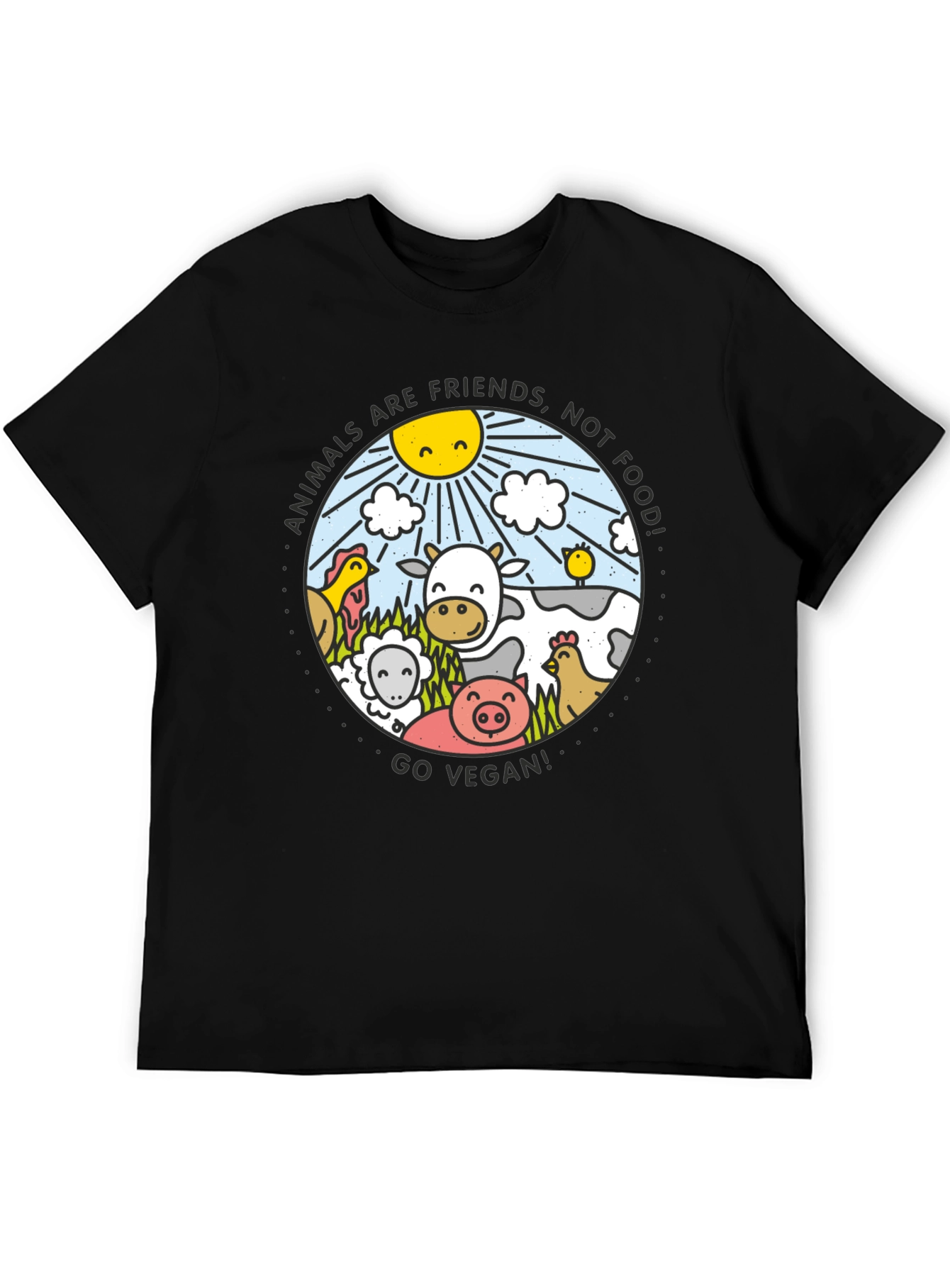 Vegan Animals Are Friends T-Shirt