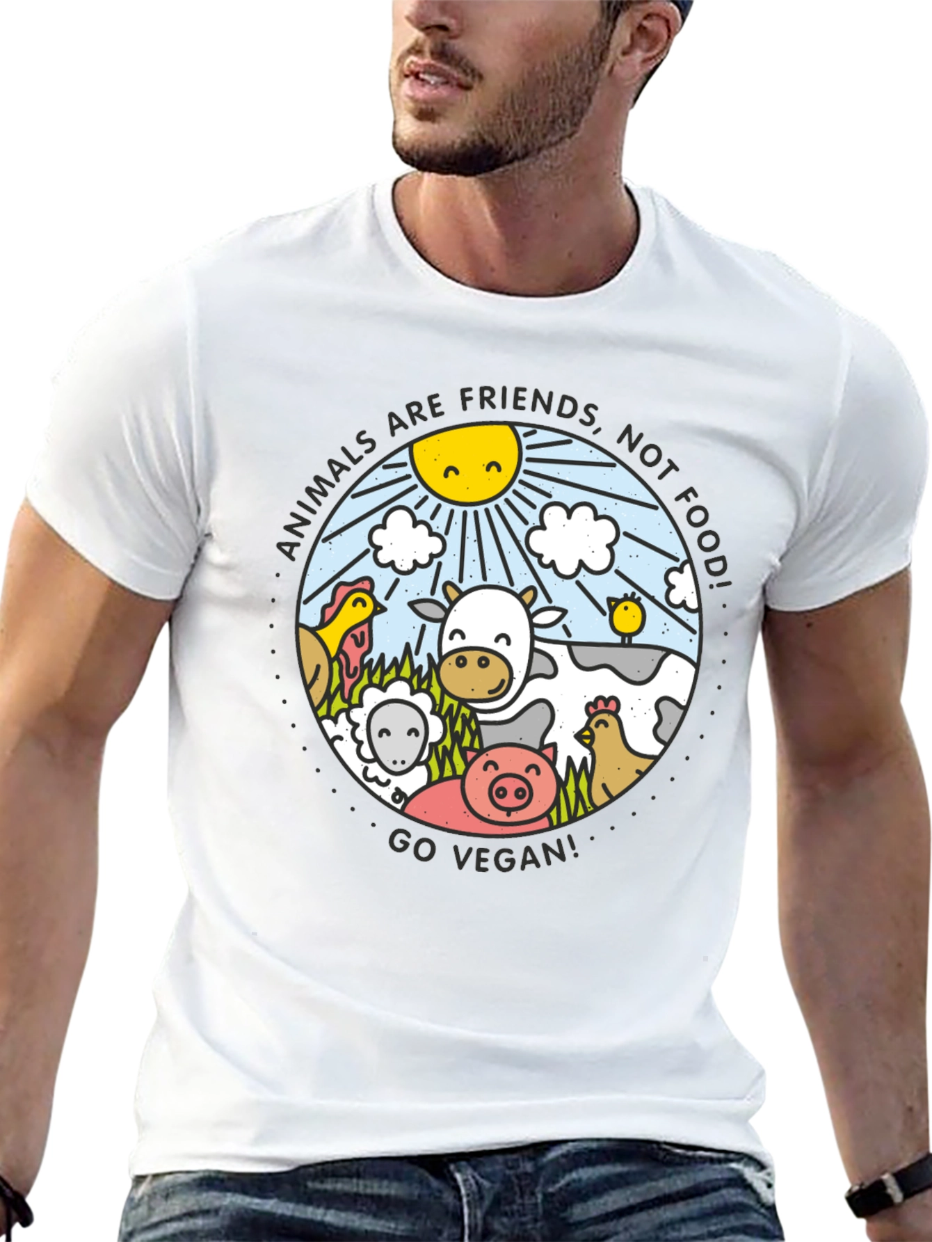 Vegan Animals Are Friends T-Shirt