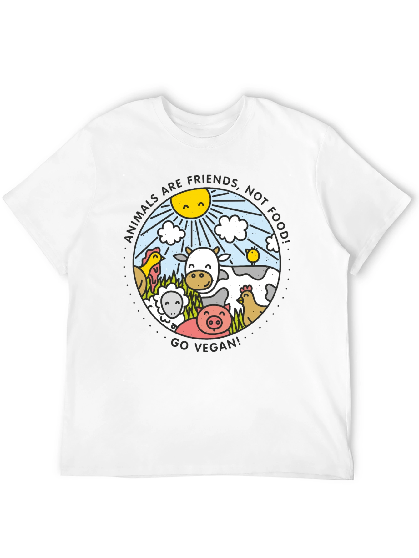 Vegan Animals Are Friends T-Shirt