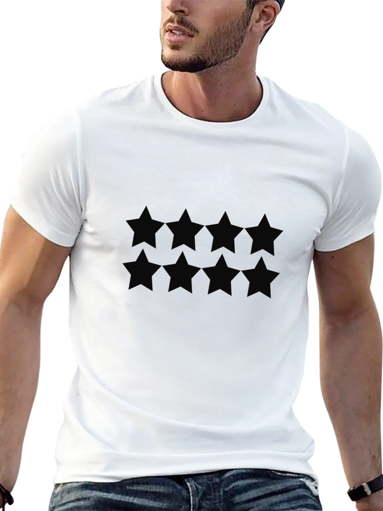 Starry Black T-Shirt - Casual Style