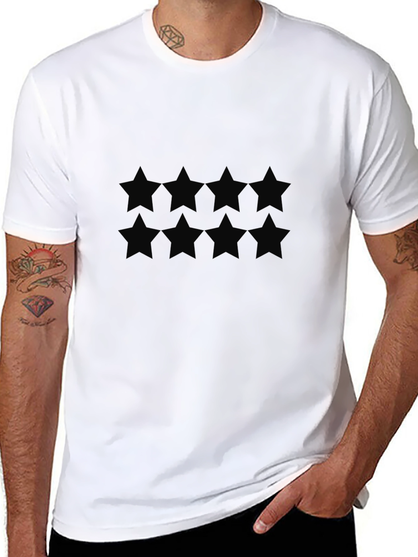 Starry Black T-Shirt - Casual Style