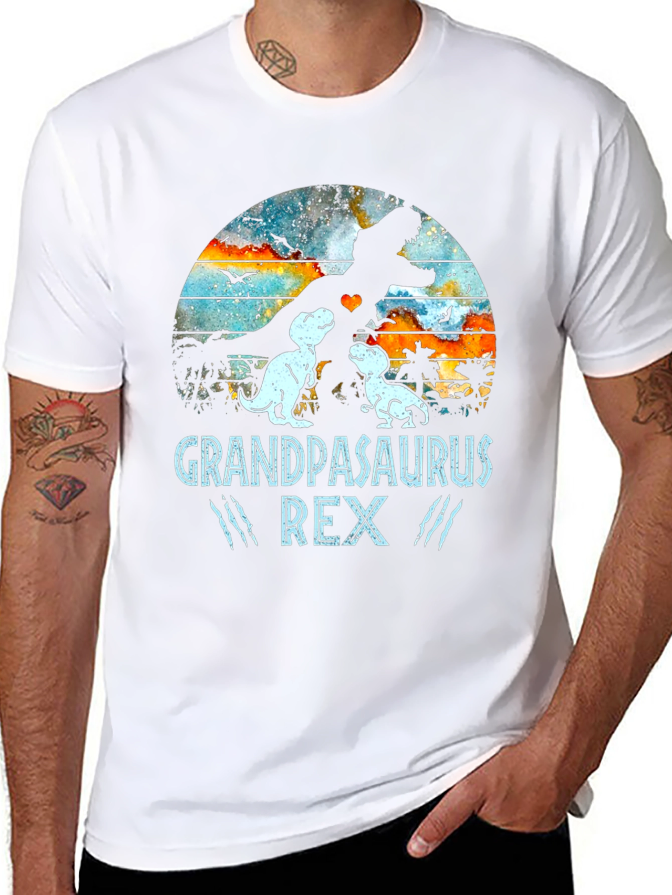 Grandpasaurus Rex T-Shirt - Dino Dad Tee