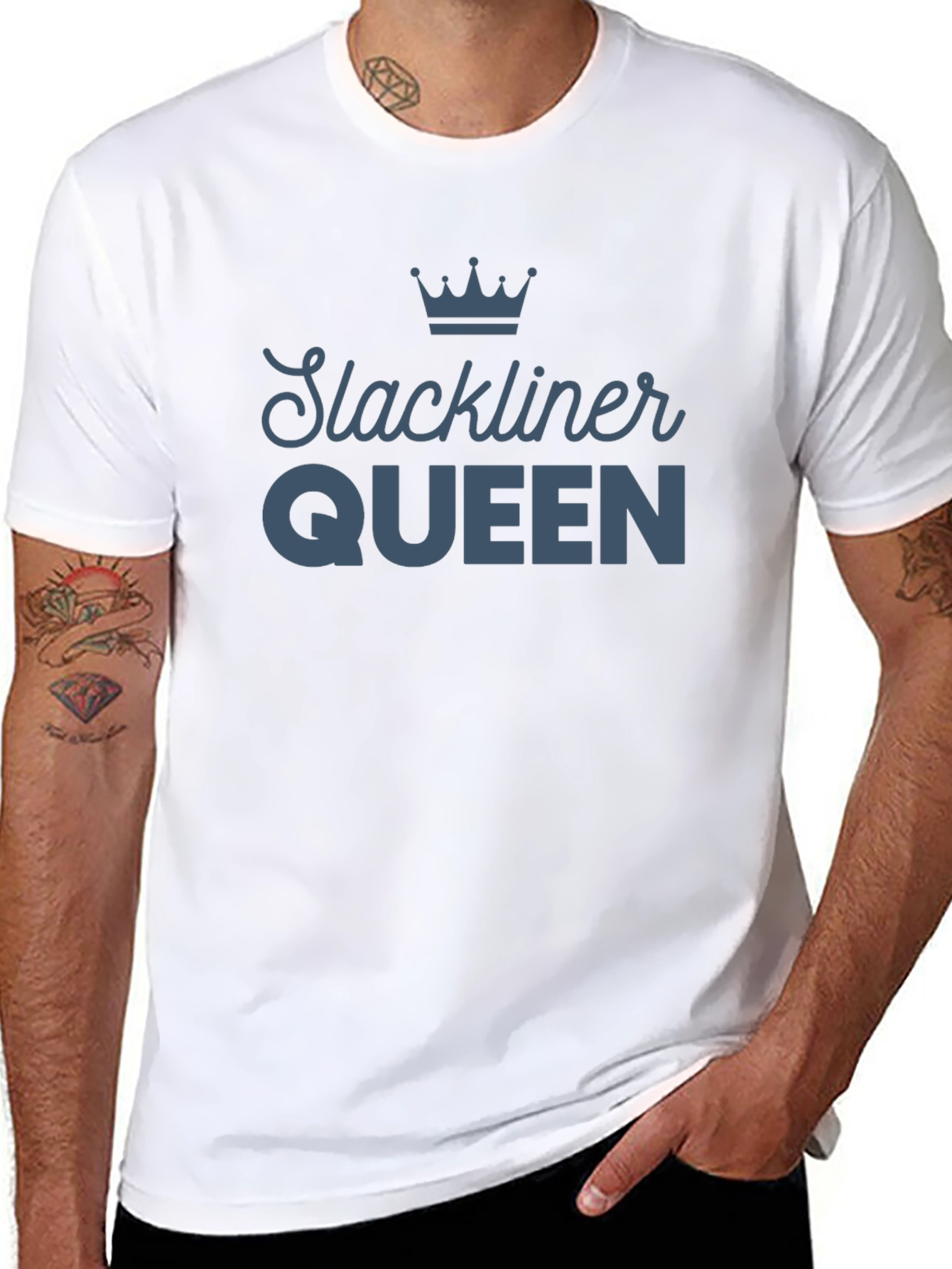 Slackliner Queen Graphic T-Shirt - Black Tee