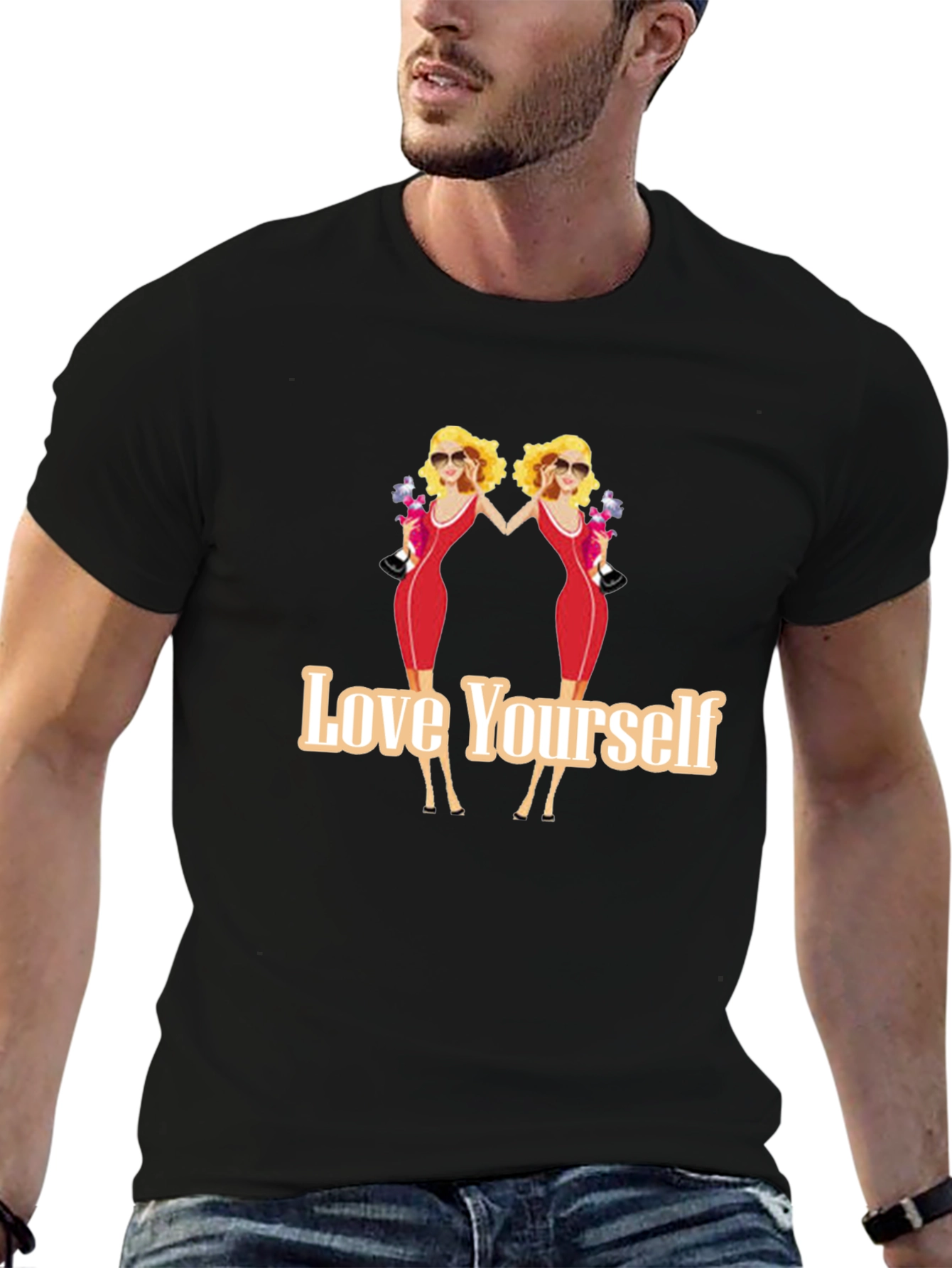 Love Yourself Graphic Tee - Black Unisex T-Shirt