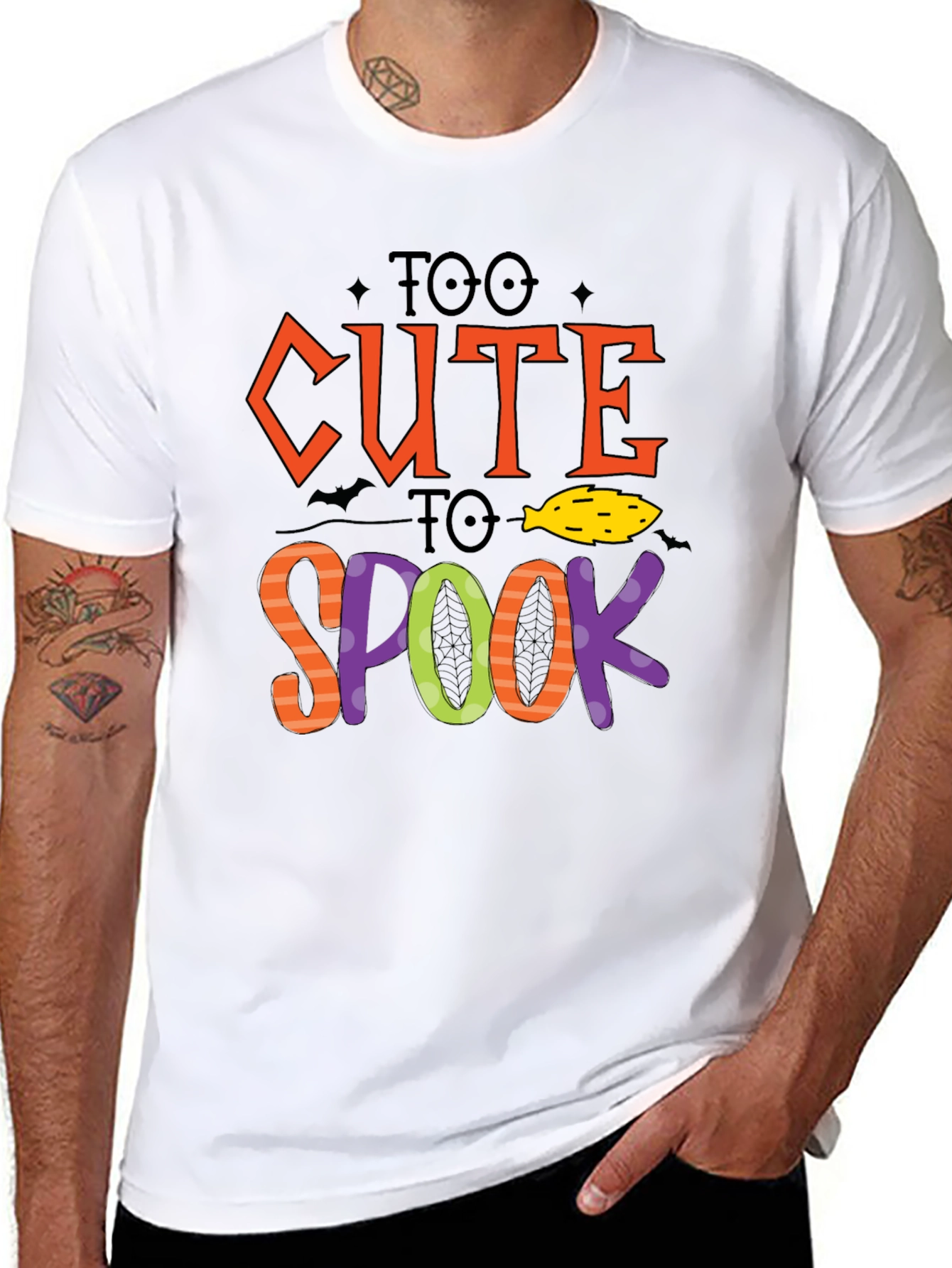 Too Cute To Spook Halloween Graphic T-Shirt
