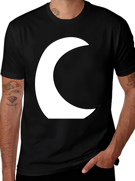 Moon Crescent Black Graphic Tee