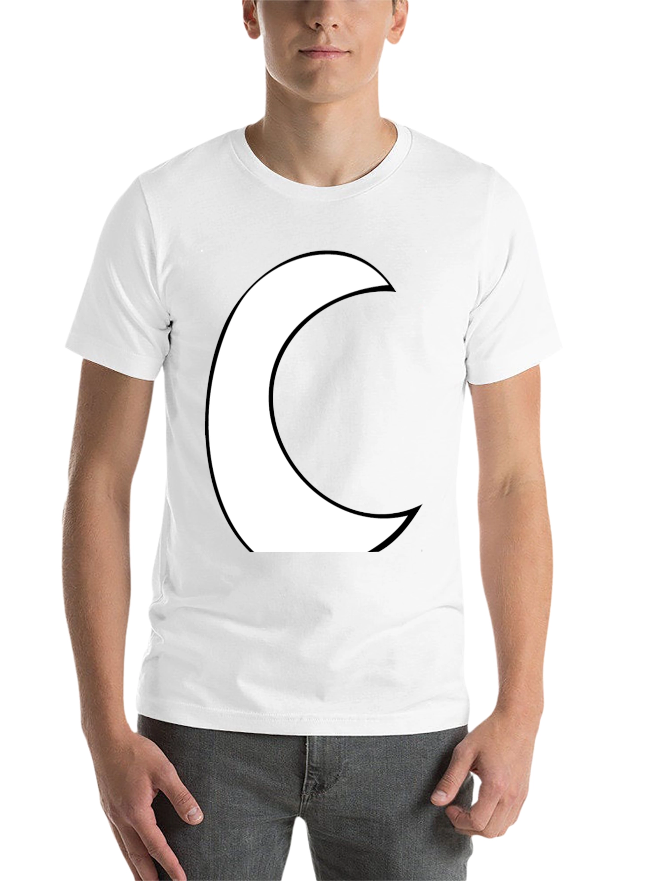 Moon Crescent Black Graphic Tee