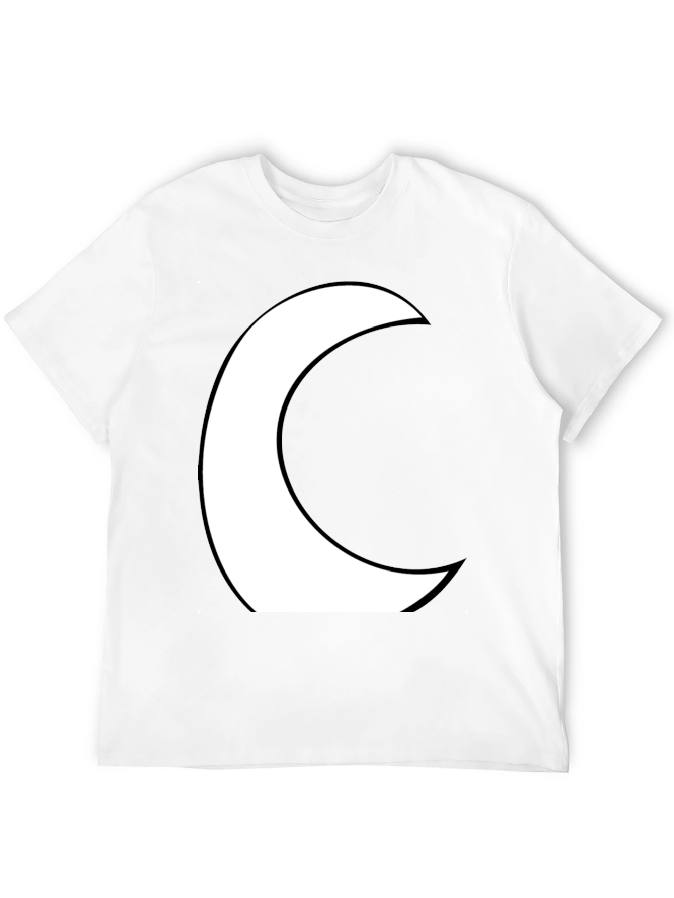 Moon Crescent Black Graphic Tee