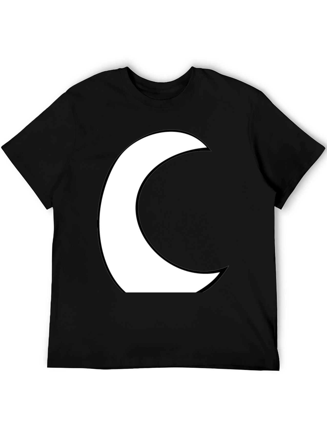 Moon Crescent Black Graphic Tee