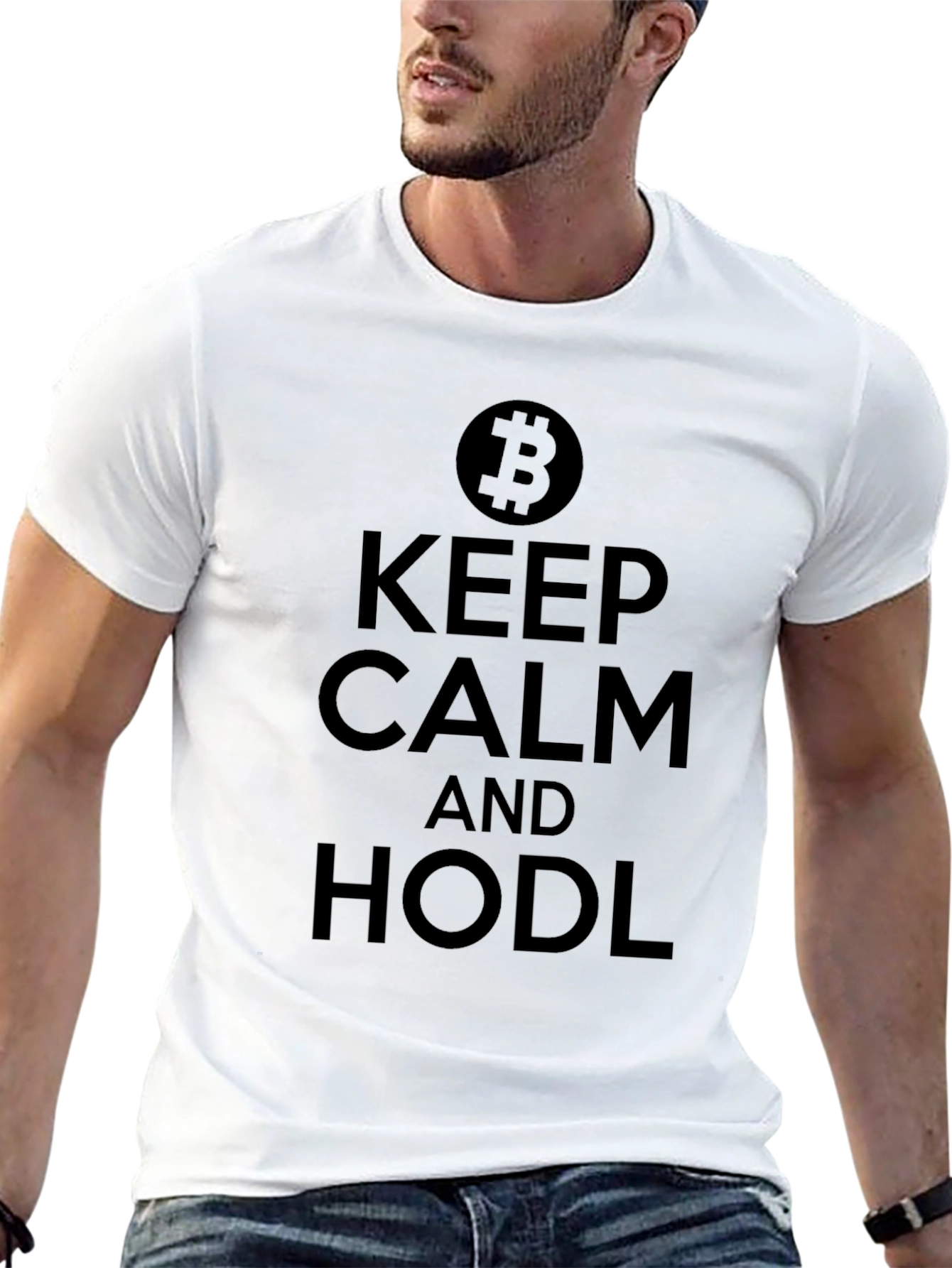 Keep Calm & Hodl Bitcoin Crypto T-Shirt
