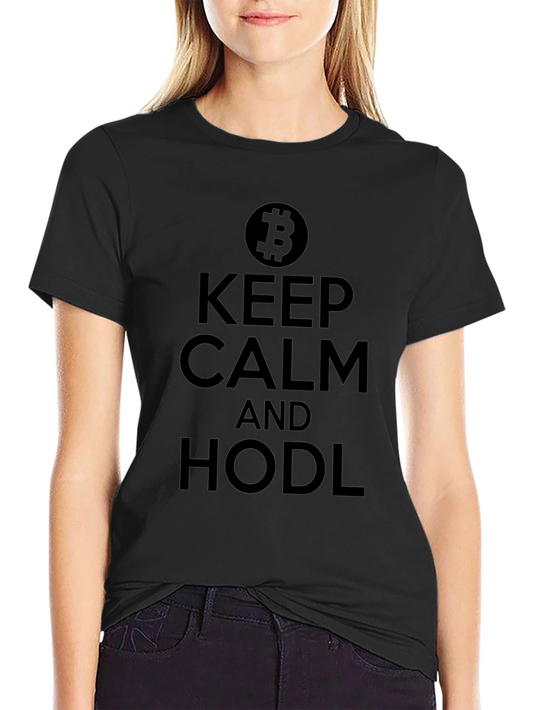 Keep Calm & Hodl Bitcoin Crypto T-Shirt