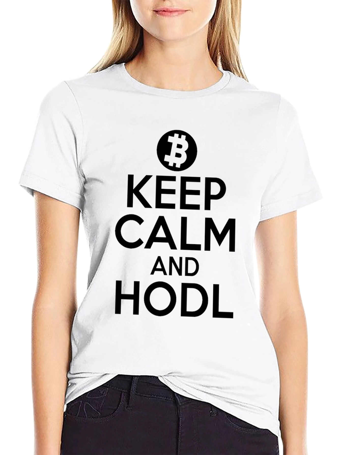 Keep Calm & Hodl Bitcoin Crypto T-Shirt
