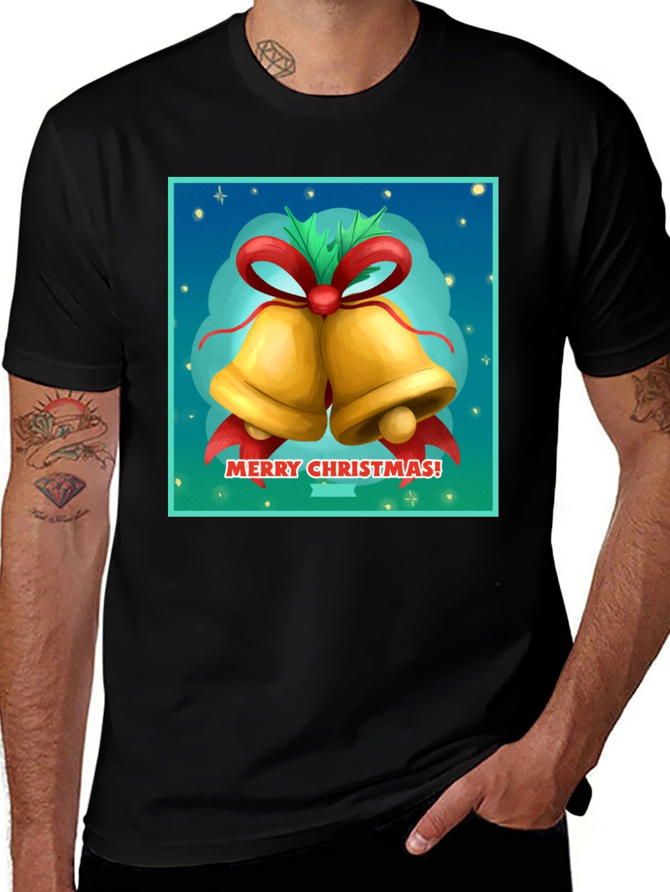 Merry Christmas Bells Graphic Tee