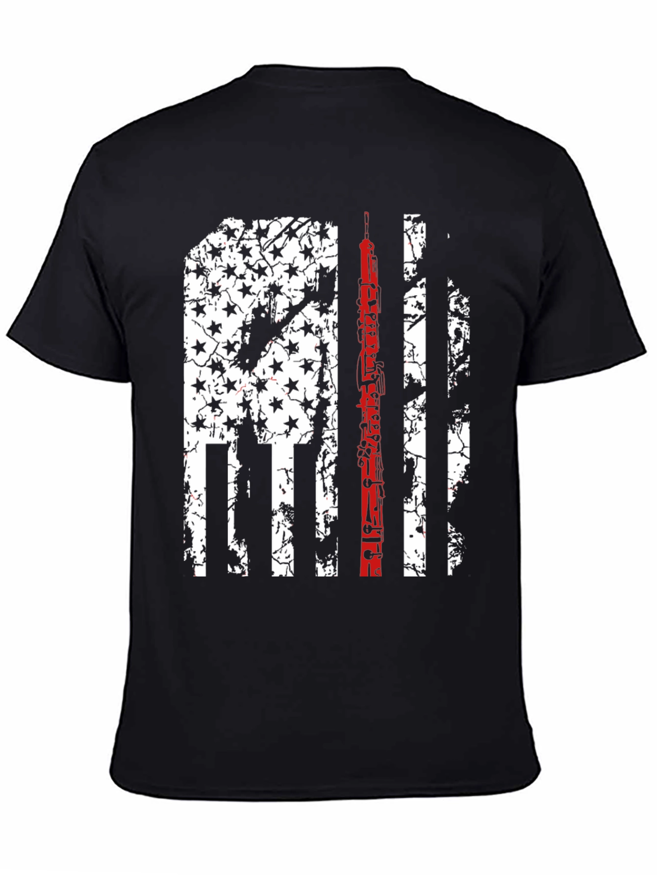 Oboe Flag Graphic Tee - Patriotic Musician T-Shirt