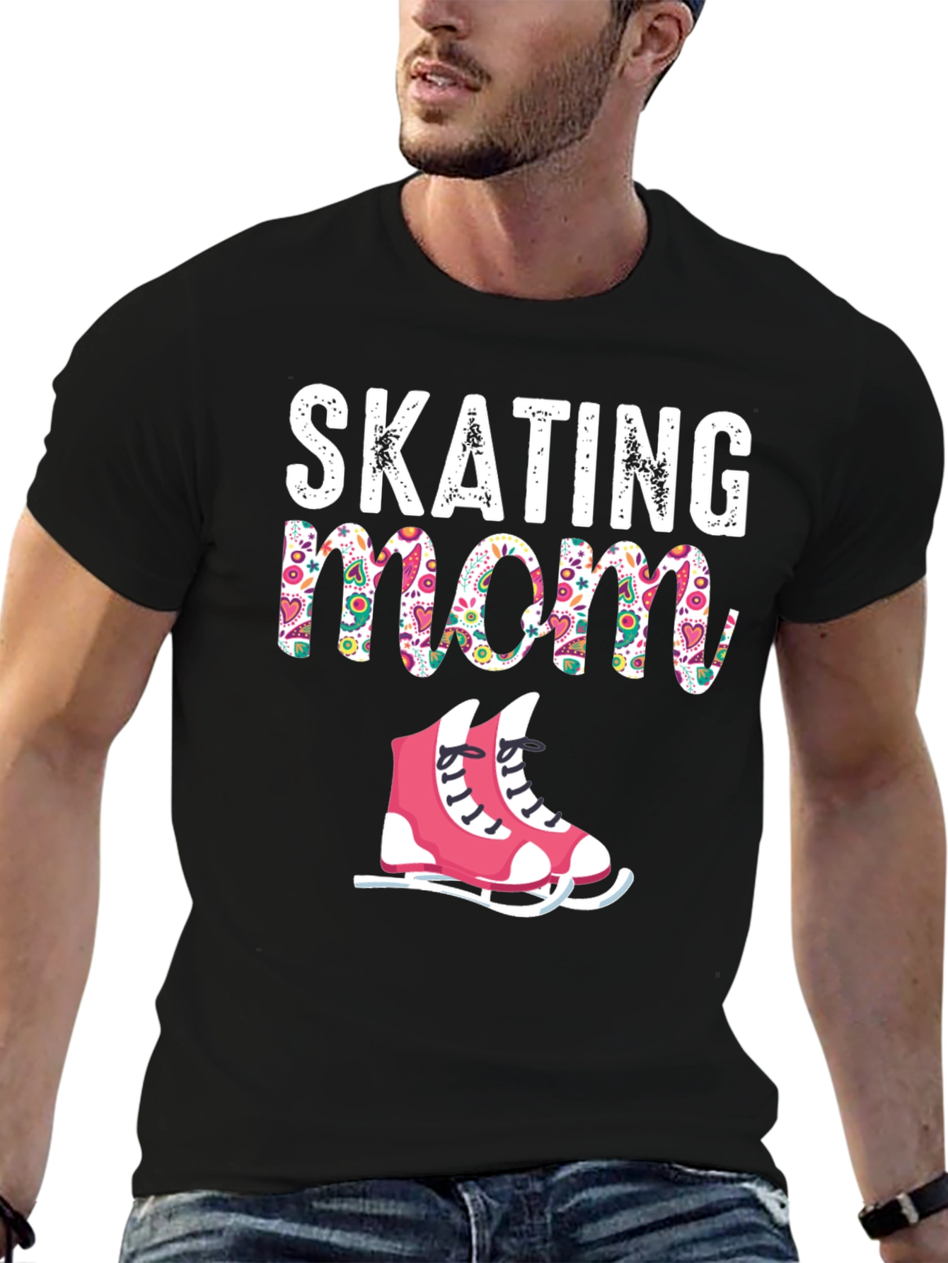 Skating Mom T-Shirt Novelty Graphic Tee