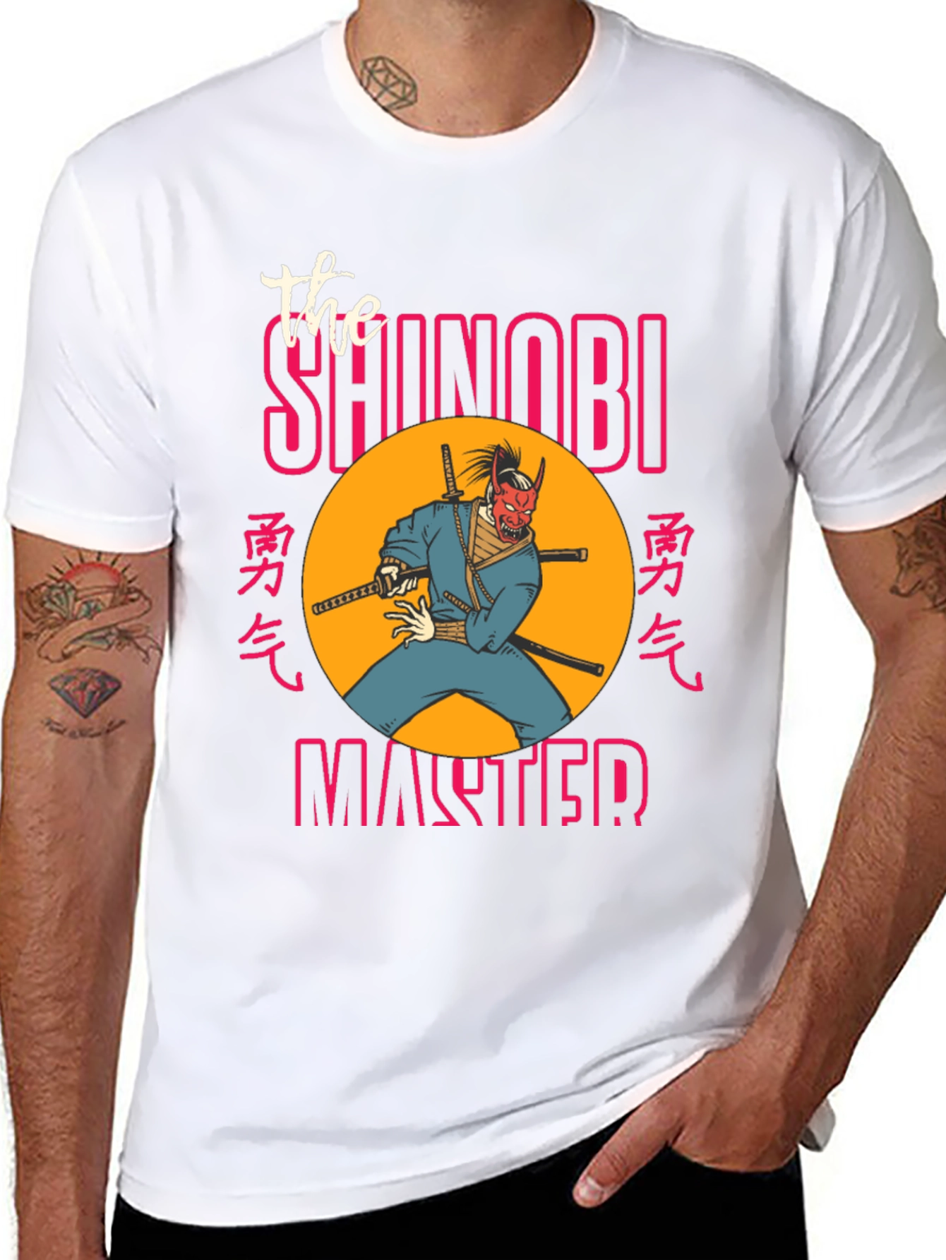 Shinobi Master Graphic Tee - Ninja Samurai T-Shirt