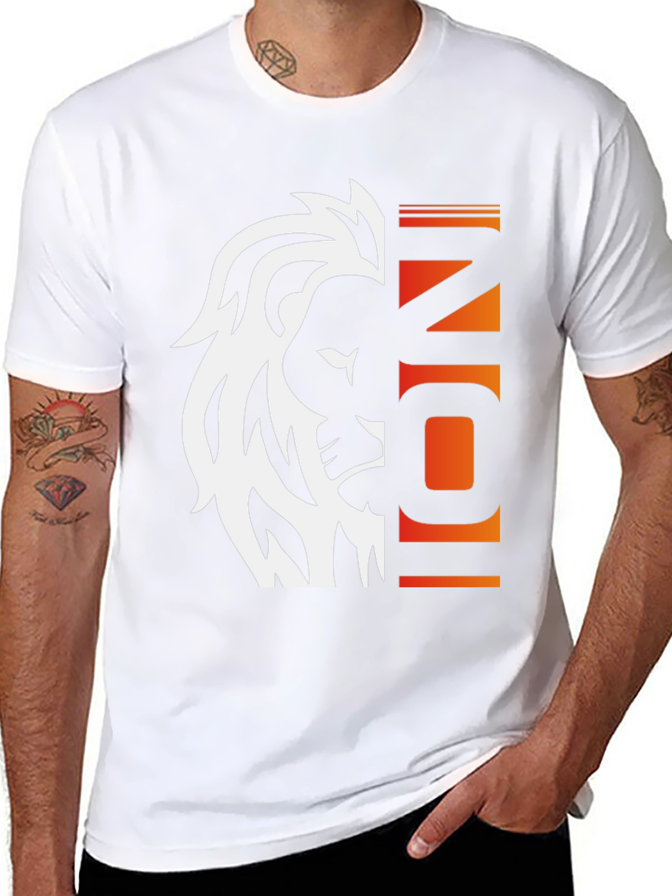 Lion Icon Graphic Tee - Bold Style
