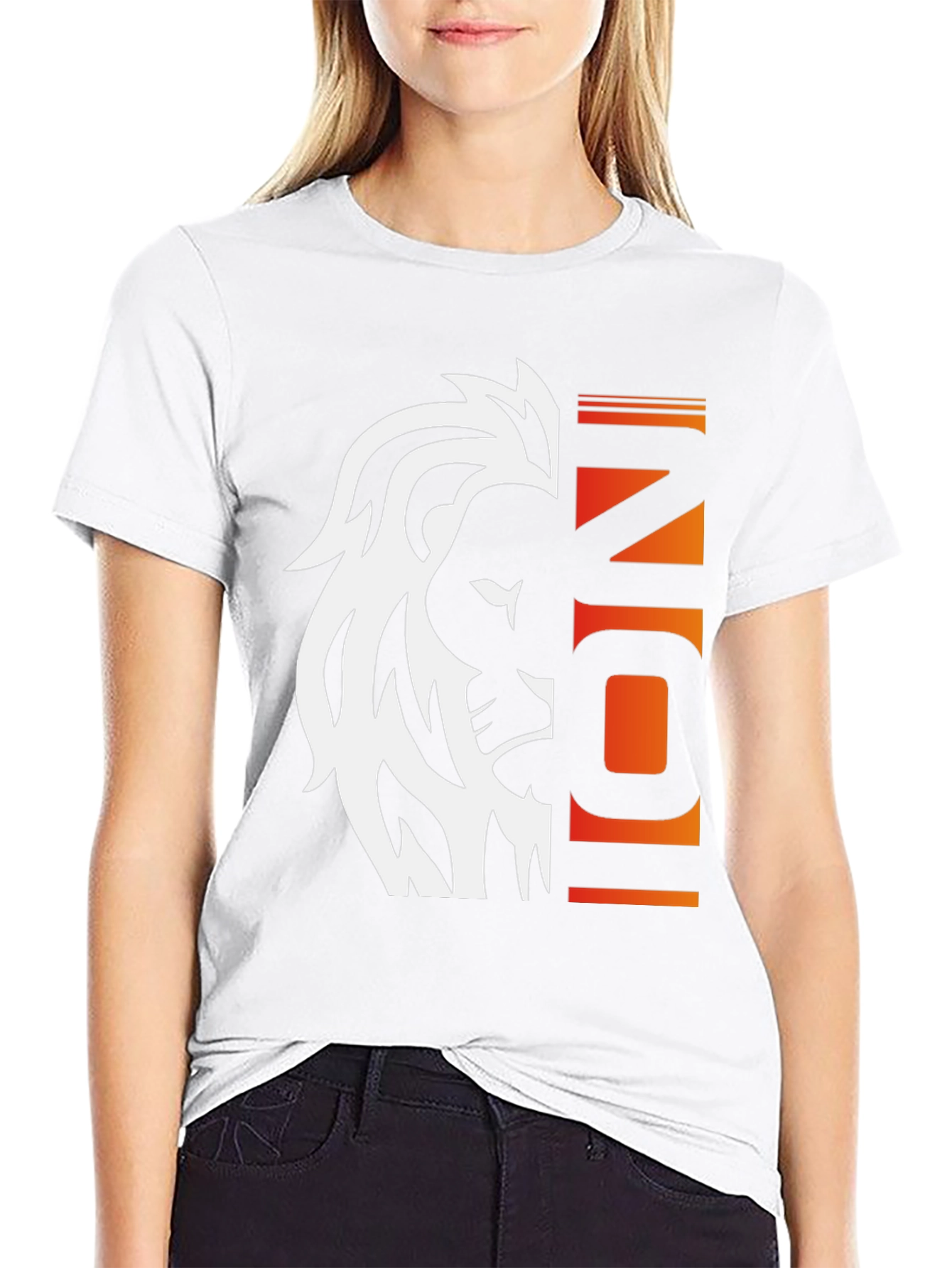 Lion Icon Graphic Tee - Bold Style