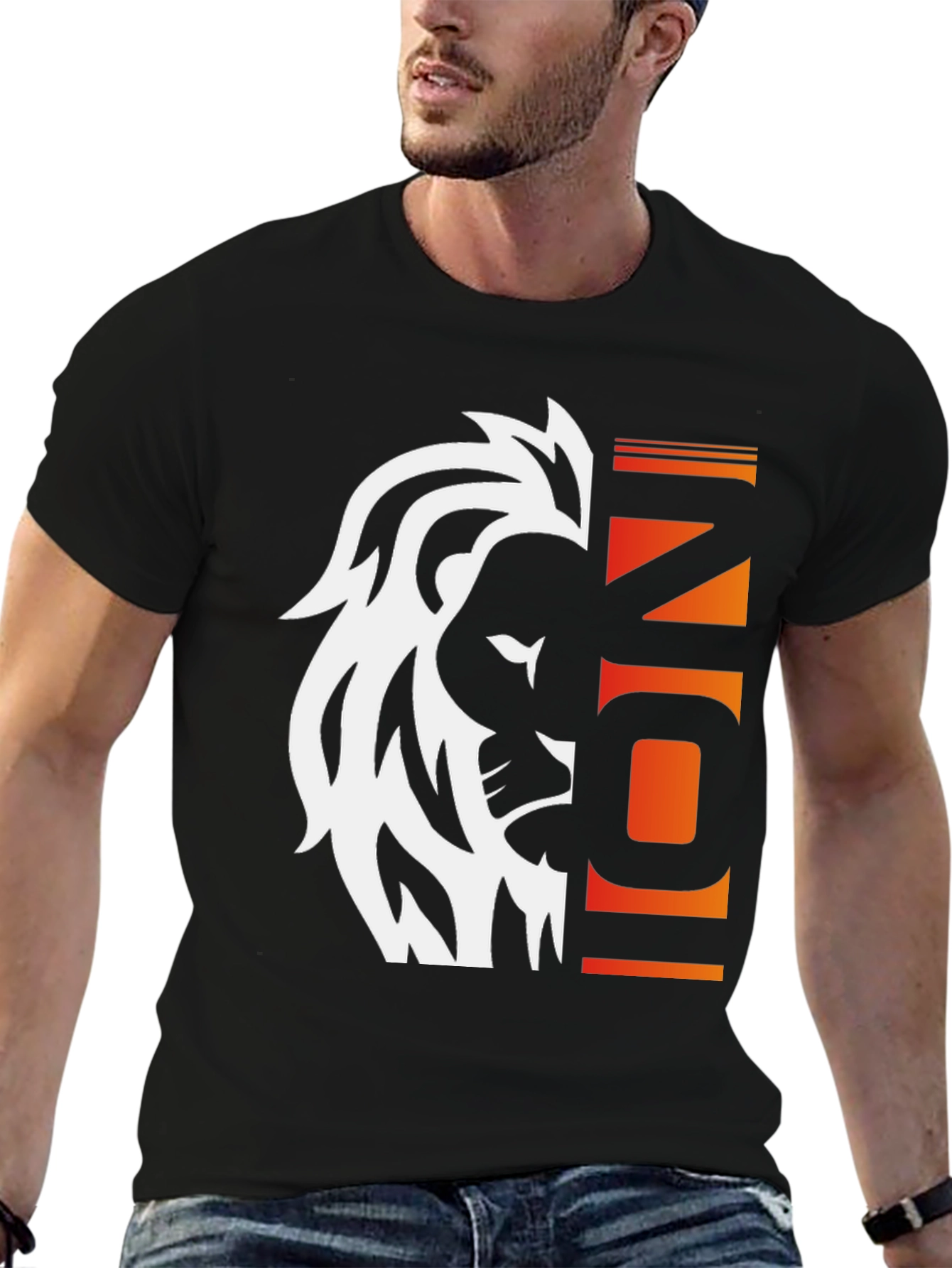 Lion Icon Graphic Tee - Bold Style