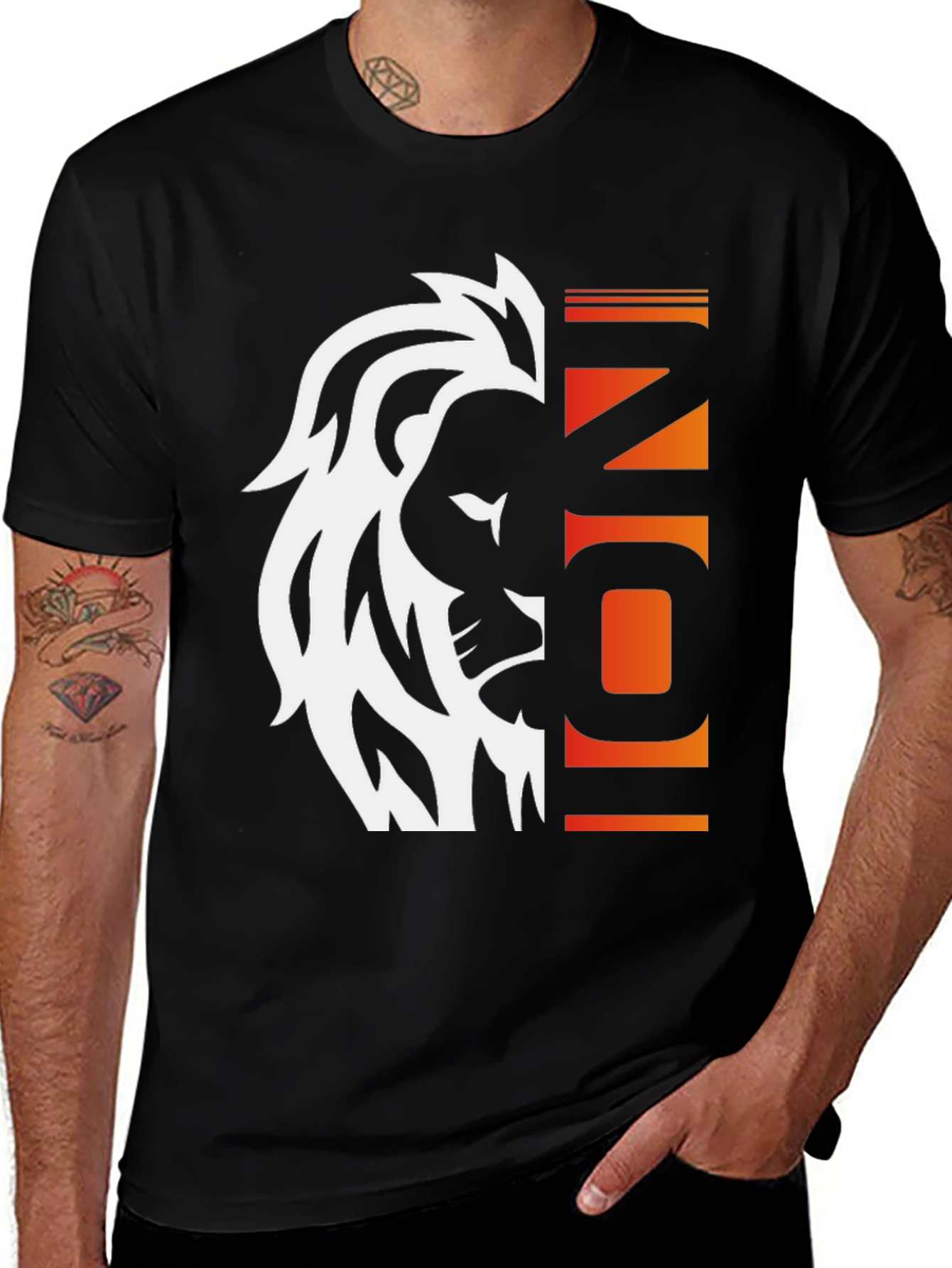 Lion Icon Graphic Tee - Bold Style