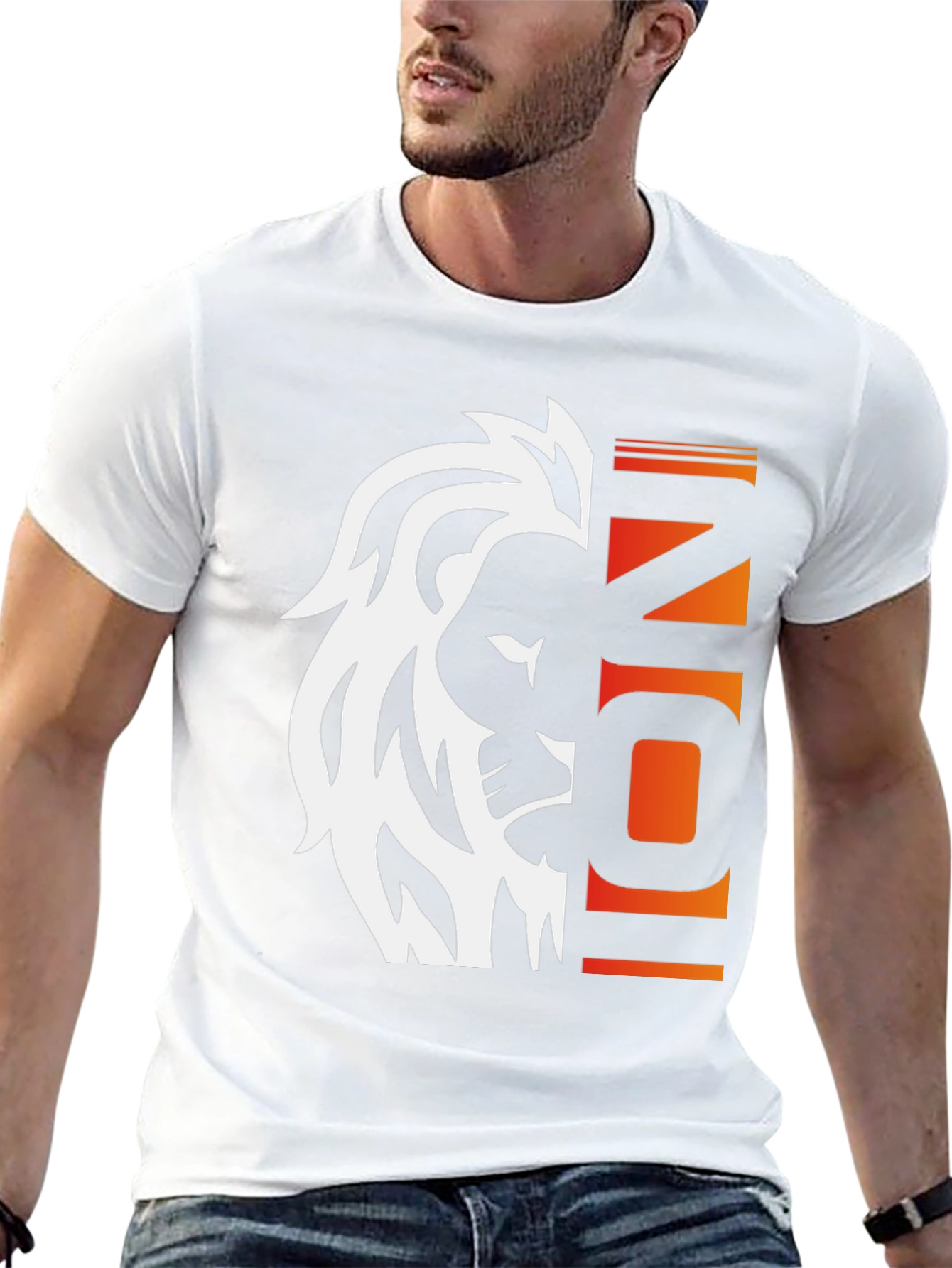 Lion Icon Graphic Tee - Bold Style