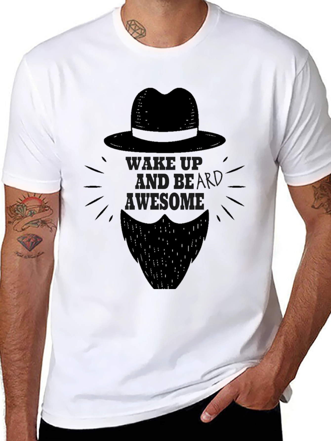 Wake Up Beard Awesome T-Shirt