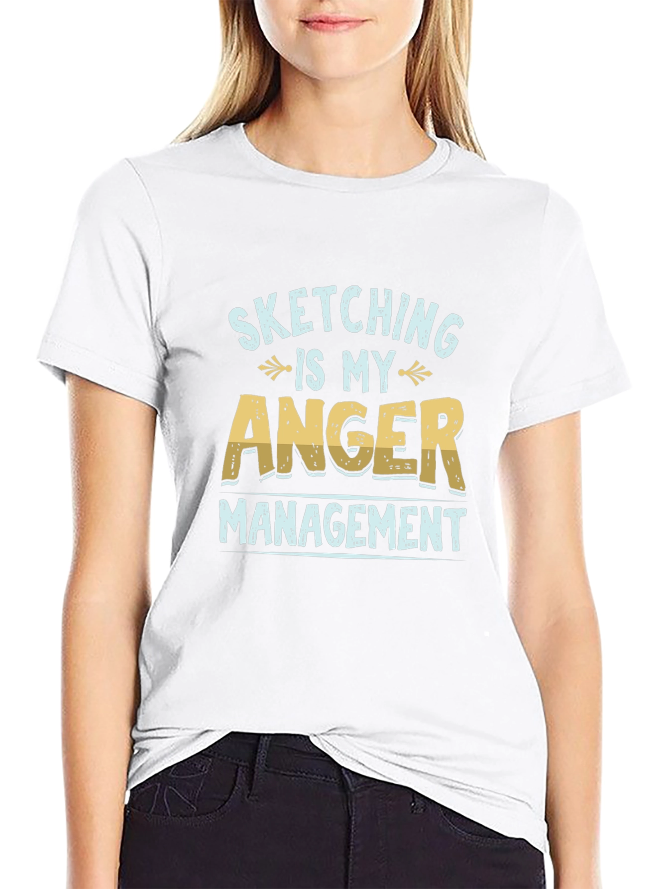 Sketching Is My Anger Management Graphic T-Shirt