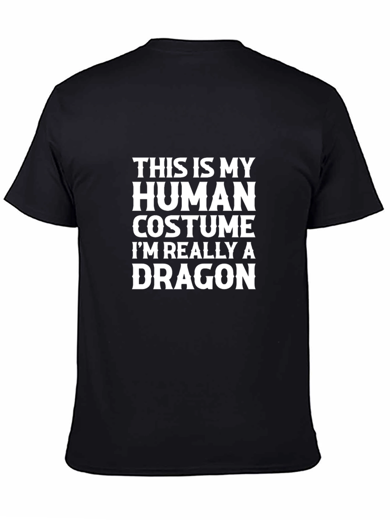 Human Costume Dragon T-Shirt - Funny Novelty Tee