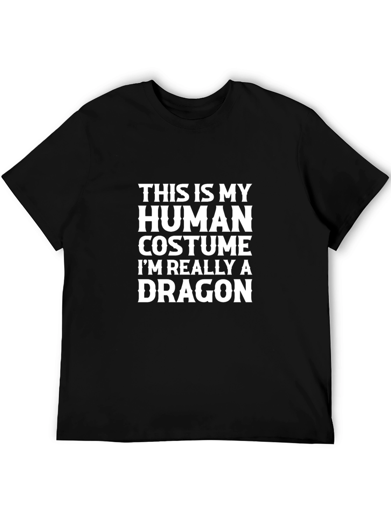 Human Costume Dragon T-Shirt - Funny Novelty Tee