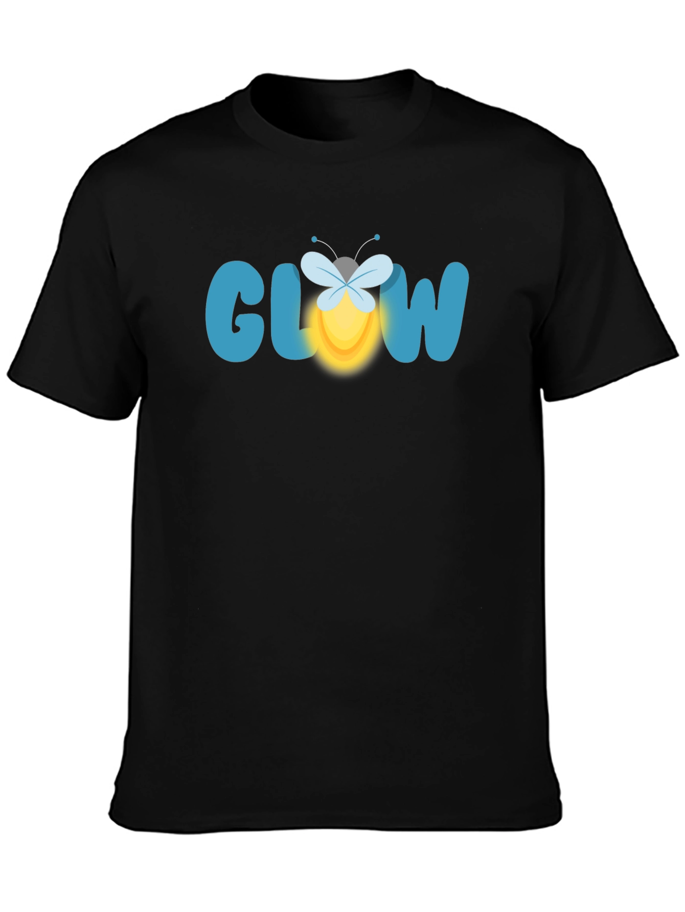 Glow Firefly Graphic Tee - Black