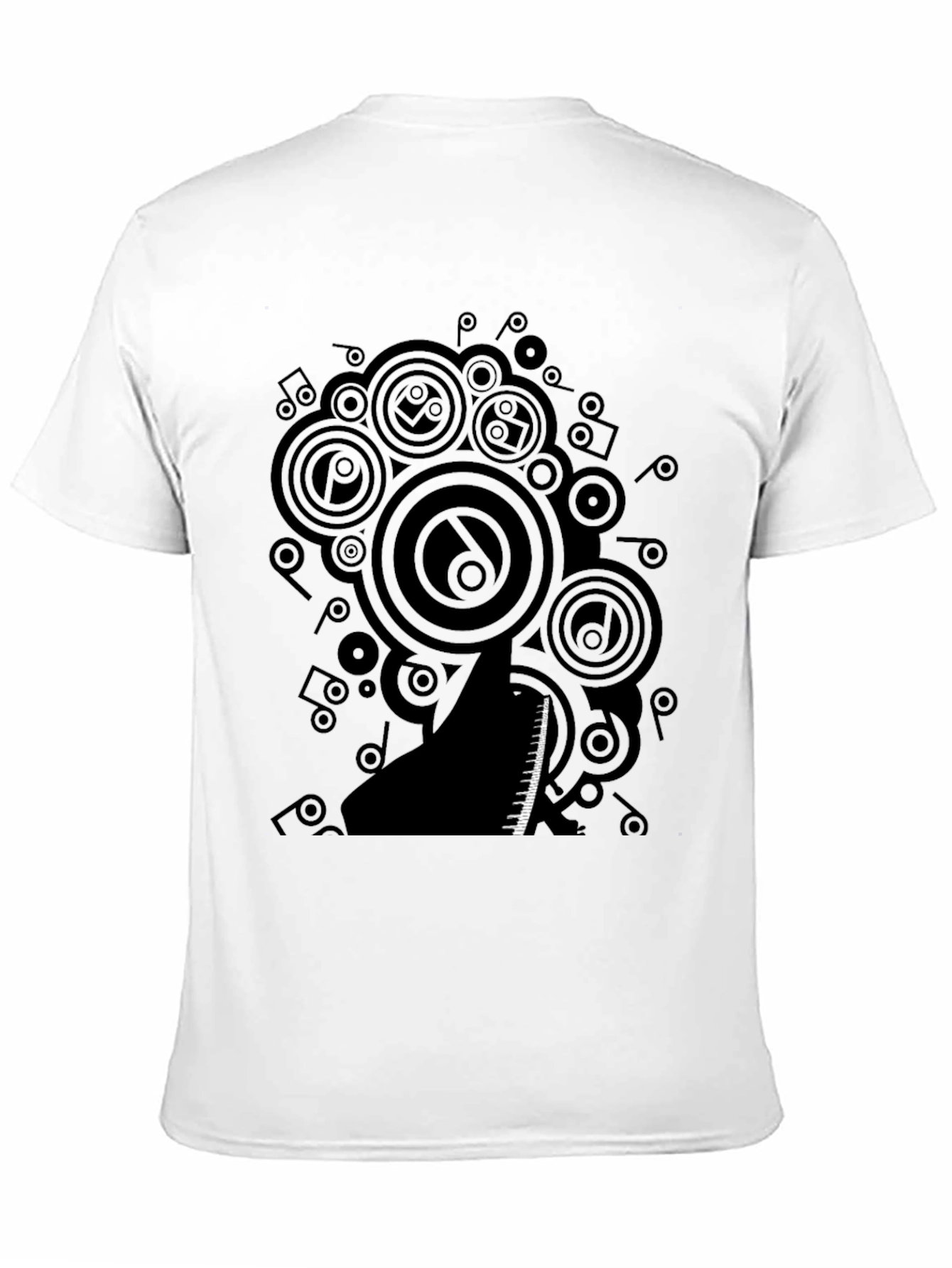 Piano Music T-Shirt - Black Graphic Tee