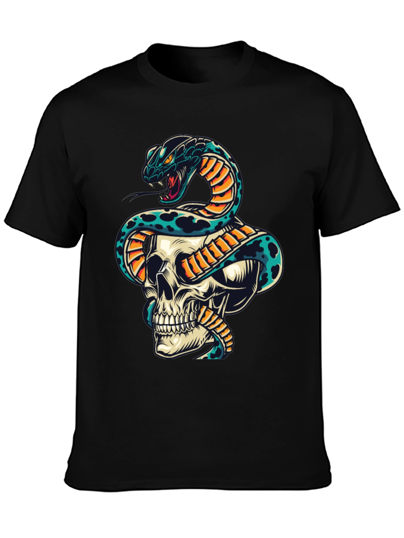 Skull & Snake Graphic Tee