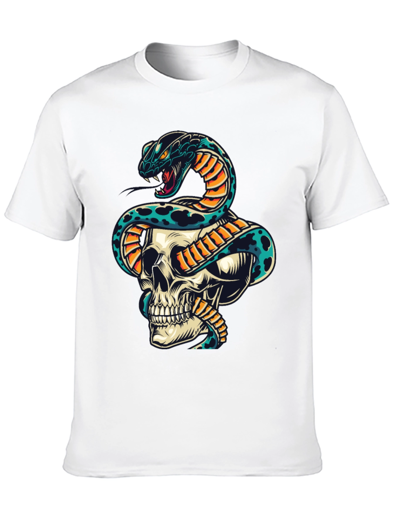 Skull & Snake Graphic Tee