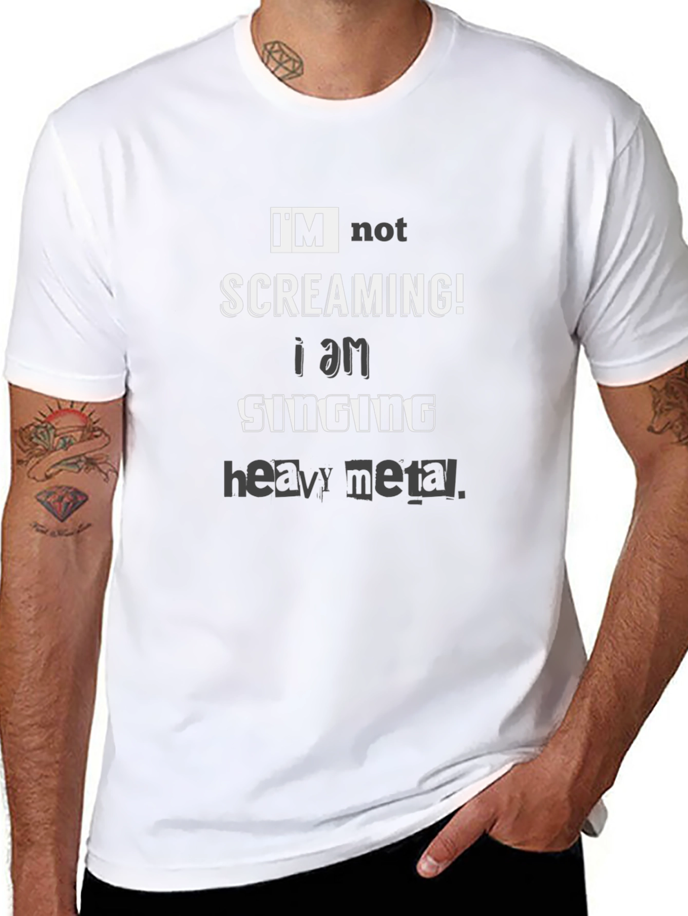 Im Not Screaming Heavy Metal T-Shirt