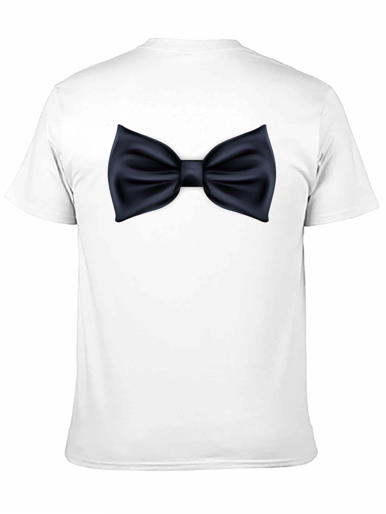 Mens Black Bowtie Graphic T-Shirt