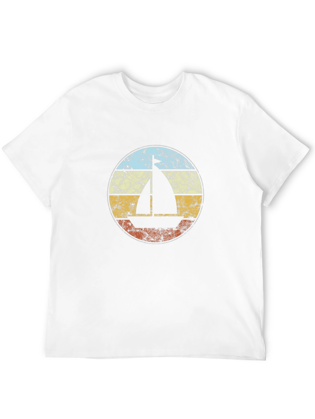Retro Sailboat Graphic Tee - Classic Style