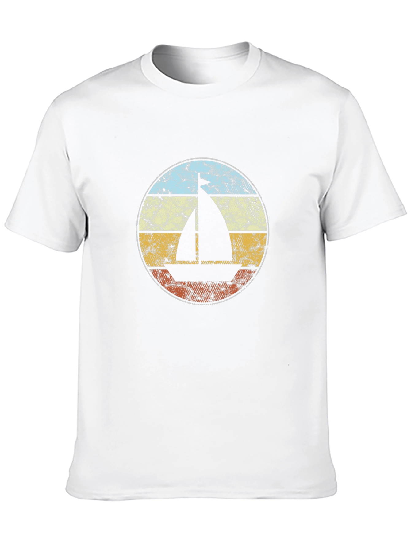 Retro Sailboat Graphic Tee - Classic Style