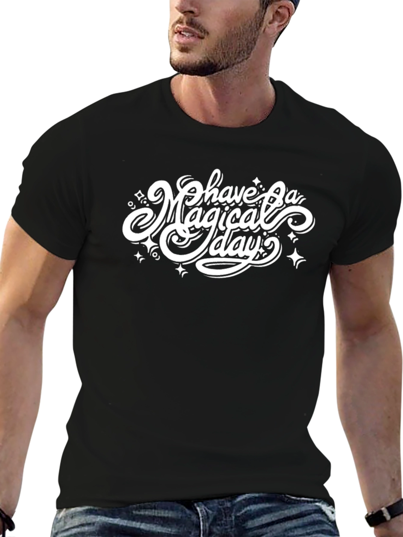 Magical Day Graphic Tee - Black