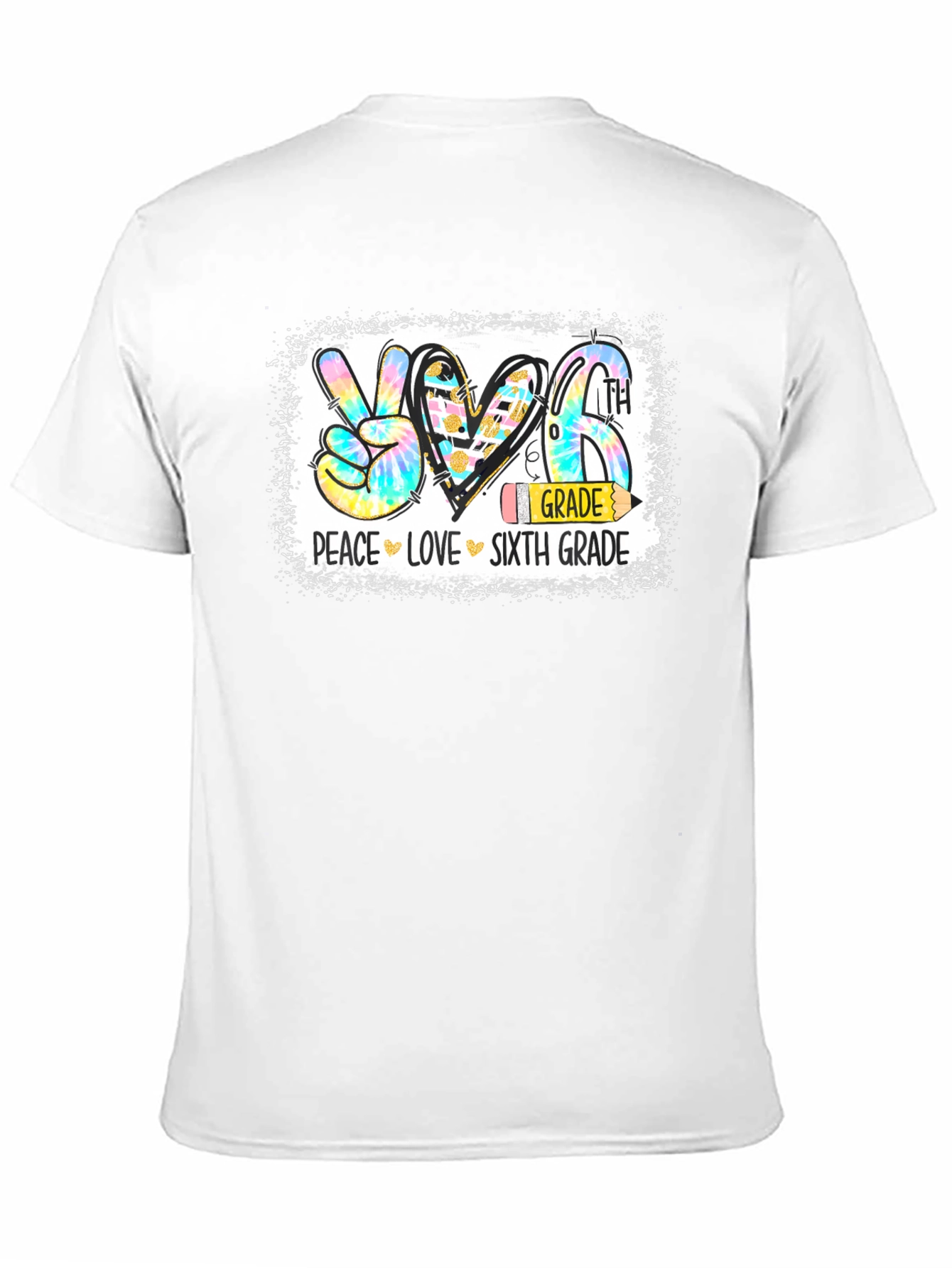 Peace Love Sixth Grade T-Shirt
