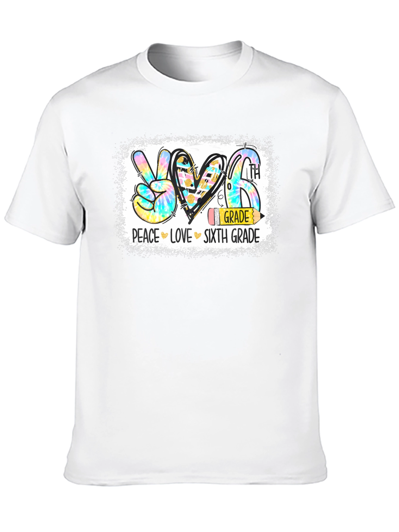 Peace Love Sixth Grade T-Shirt