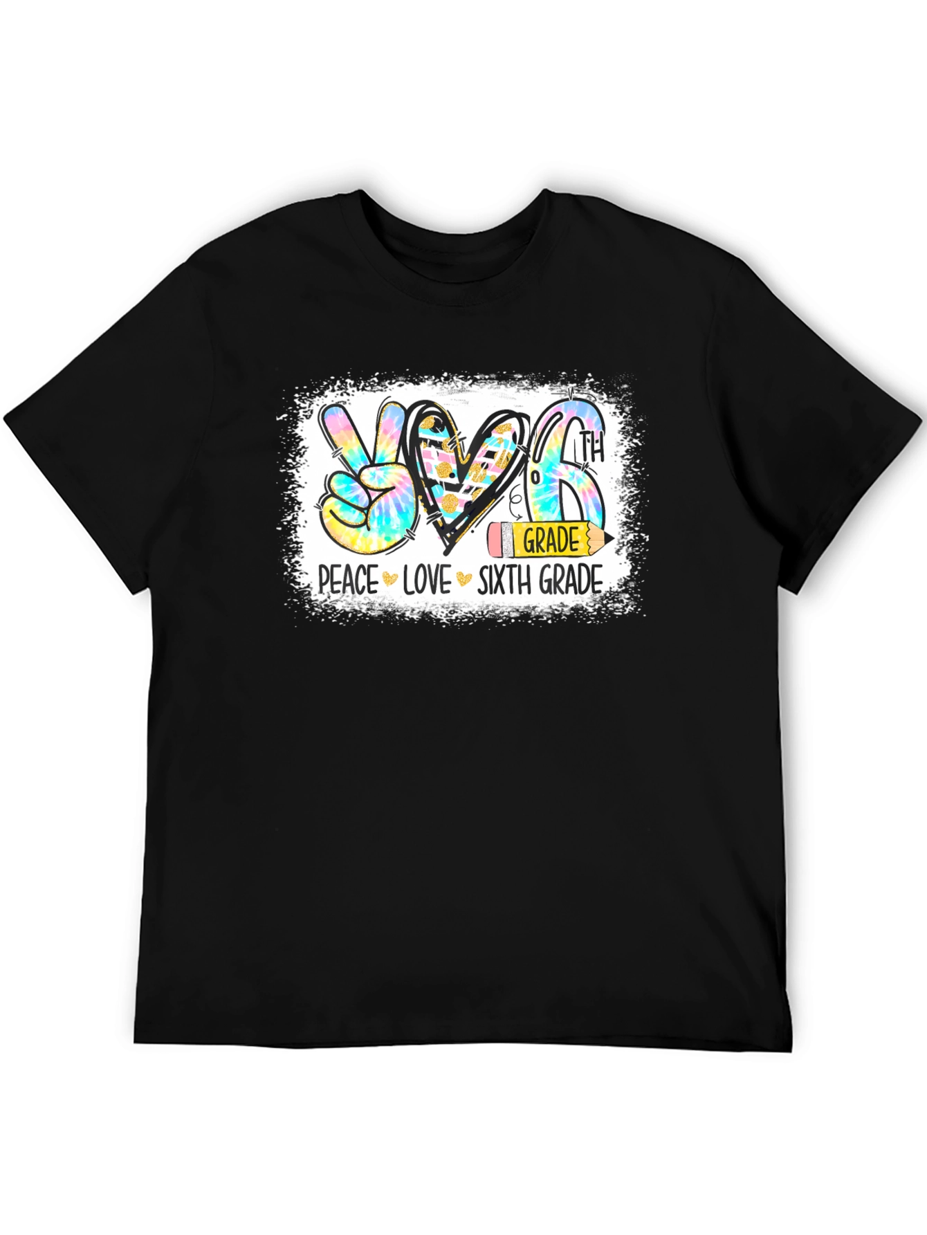 Peace Love Sixth Grade T-Shirt