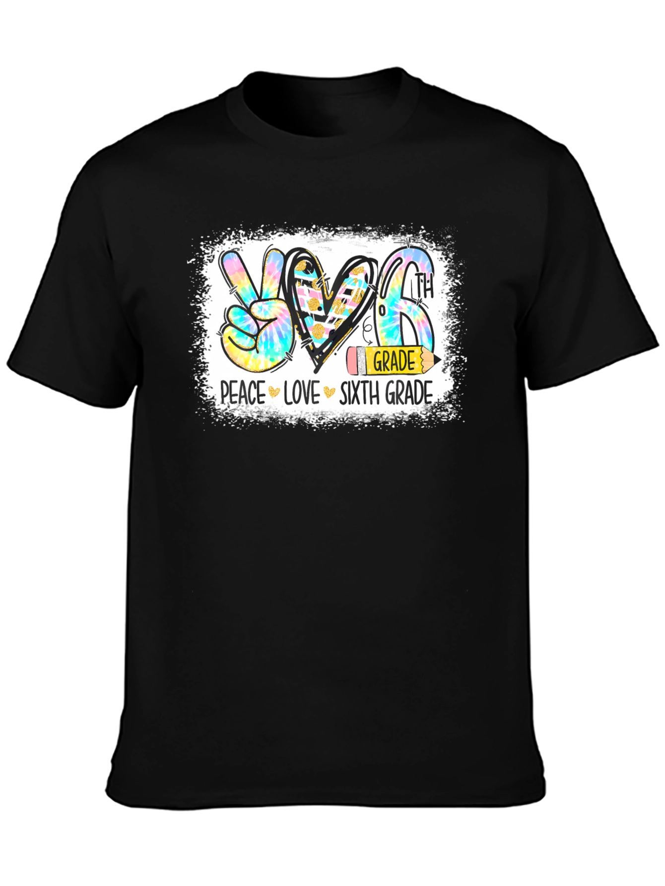 Peace Love Sixth Grade T-Shirt