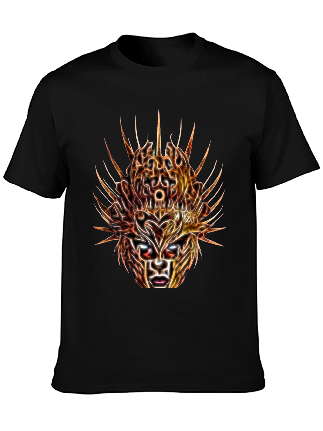 Mystic Mask Graphic Tee - Abstract Art T-Shirt
