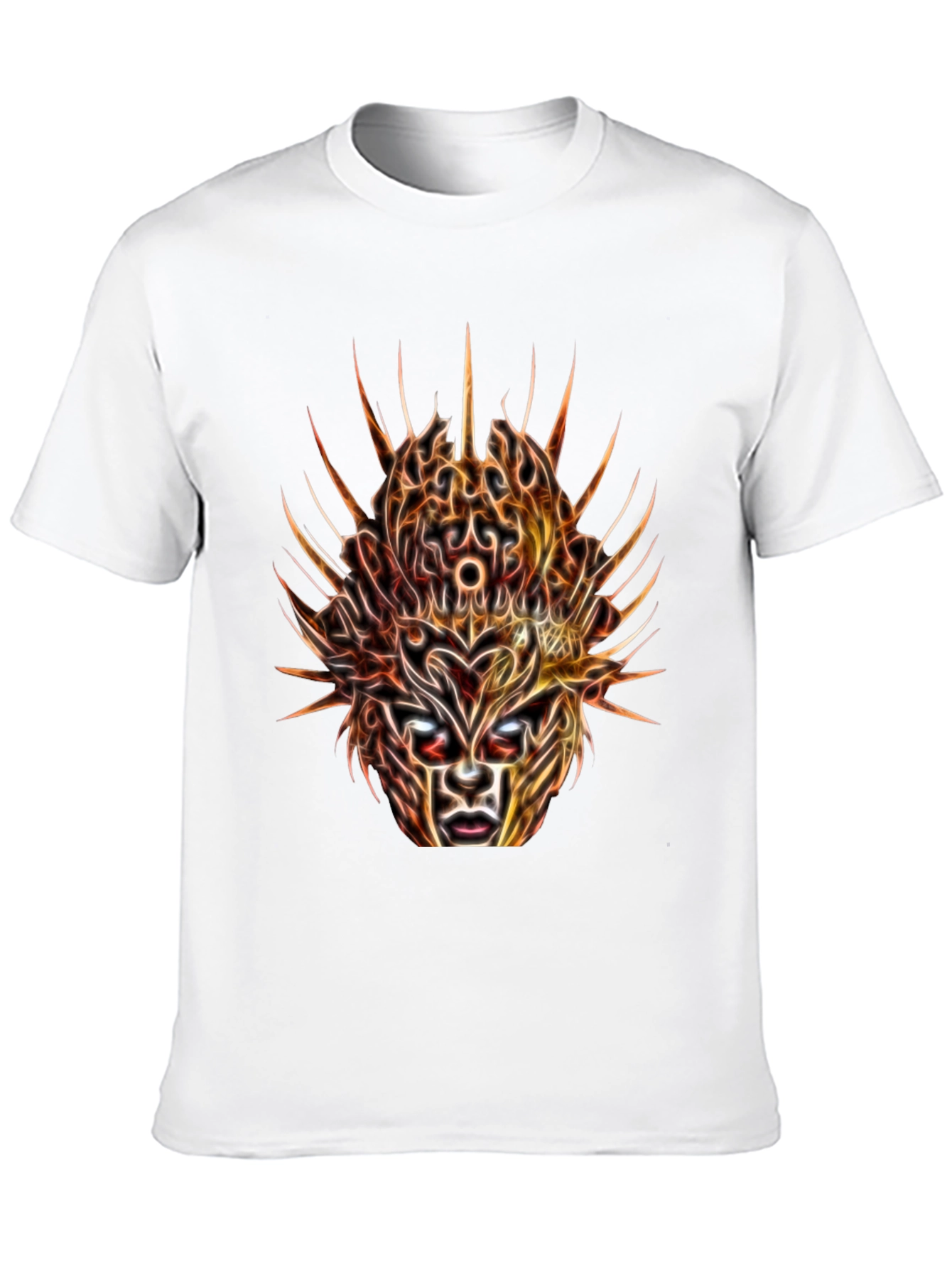 Mystic Mask Graphic Tee - Abstract Art T-Shirt