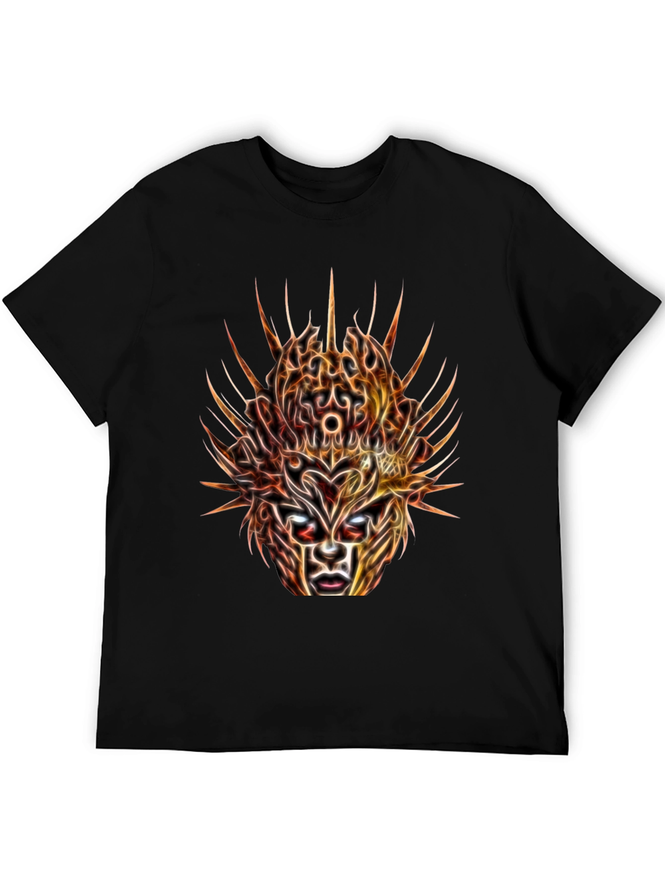 Mystic Mask Graphic Tee - Abstract Art T-Shirt
